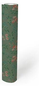 A.S. Création | Vliesová tapeta na zeď ART OF EDEN 39063-1 | 0,53 x 10,05 m | zelená, oranžová, vining ivy