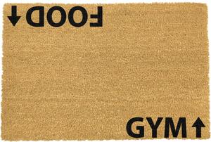 Rohožka z přírodního kokosového vlákna Artsy Doormats Gym Addict, 40 x 60 cm