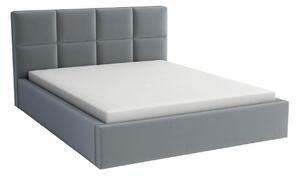 Manželská postel 160x200 s matrací - Alaska šedý