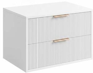 Rea Mono skříňka 60x47x48 cm pod umyvadlo závěsná bílá REA-M0402