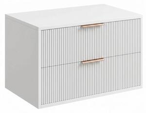 Rea Mono skříňka 80x47x48 cm pod umyvadlo závěsná bílá REA-M0403