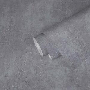 A.S. Création | Vliesová tapeta na zeď Beton 2 37840-2 | 0,53 x 10,05 m | metalická, šedá