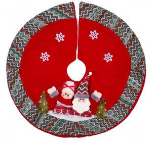Tutumi - Podložka pod vánoční stromek - červená - 80 cm