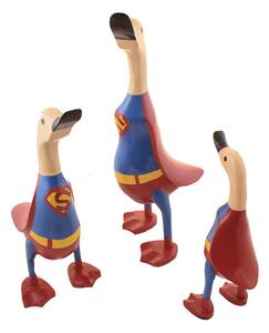 Dřevěná kachna Superman 23 cm