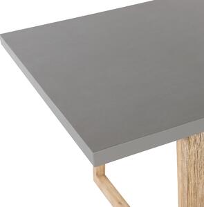 Zahradní stůl z betonu a akátového dřeva 180 x 90 cm ORIA