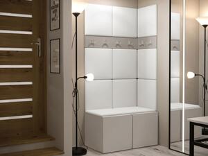 Předsíňová sestava Tavasz I, Barva: kašmír, Barva látek:: ekokůže Soft 017 (bíla) 5903211468797
