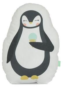 Polštářek z čisté bavlny Happynois Penguin, 40 x 30 cm