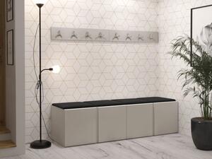 Předsíň Tavasz VII, Barva: kašmír, Barva látek:: ekokůže Soft 11 (černá) 5903211469572
