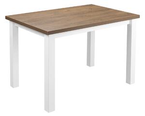 Stůl se 4 židlemi Z040 Bílý/Dub lefkas