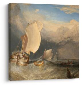 Obraz - William Turner, Fishing Boats with Hucksters Bargaining for Fish, reprodukce (30x30 cm)