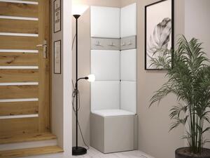 Předsíň Tavasz XXI, Barva: kašmír, Barva látek:: ekokůže Soft 017 (bíla) 5903211470103