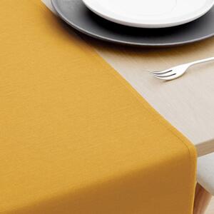 Goldea dekorační běhoun na stůl loneta - hořčicový 35x160 cm