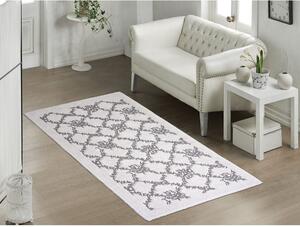 Šedobéžový bavlněný koberec Vitaus Sarmasik, 60 x 90 cm