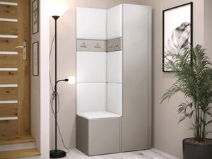 Předsíň Tavasz XXIV, Barva: kašmír, Barva látek:: ekokůže Soft 017 (bíla) 5903211470233