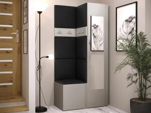 Předsíň Tavasz XXV, Barva: kašmír, Barva látek:: ekokůže Soft 11 (černá) 5903211470363