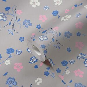 A.S. Création | Vliesová tapeta na zeď House of Turnowsky 38907-4 | 0,53 x 10,05 m | modrá, šedá, růžová