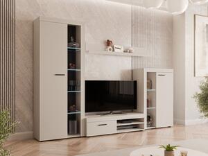 Obývací stěna Rodos, Barva: pískově béžová, Osvětlení: osvětlení LED 5903211474910