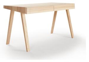 Psací stůl z jasanového dřeva EMKO 4.9, 140 x 70 cm