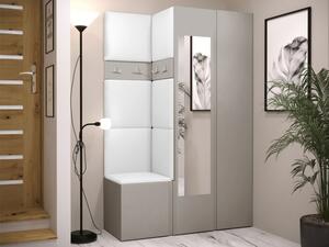 Předsíň Tavasz XXVI, Barva: kašmír, Barva látek:: ekokůže Soft 017 (bíla) 5903211470509