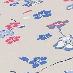 A.S. Création | Vliesová tapeta na zeď House of Turnowsky 38907-3 | 0,53 x 10,05 m | modrá, béžová, růžová