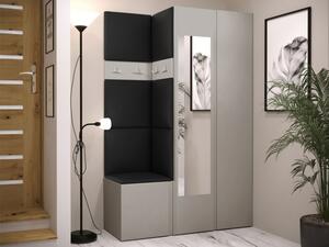 Předsíň Tavasz XXVI, Barva: kašmír, Barva látek:: ekokůže Soft 11 (černá) 5903211470493