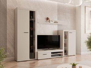 Obývací stěna Rodos, Barva: pískově béžová, Osvětlení: bez osvětlení 5903211474897