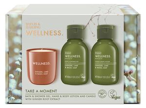 Baylis & Harding Wellness - sada tělové péče a svíčky, 3 ks