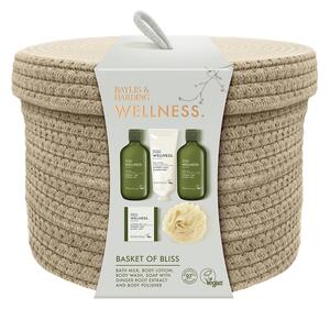 Baylis & Harding Wellness - sada péče o tělo a houbičky, v košíku, 5 ks