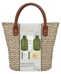 Baylis & Harding Wellness - tělových produktů a houbičky v tašce, 5 ks