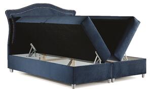 Elegantní rustikální postel Bradley 120x200, šedomodrá