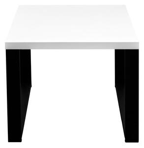Konferenční stolek LOFT 58x58 Bílá/černá
