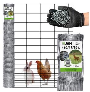 Plot z proutí – opletený plot – rozměry 180/17/30 cm – výška 180 cm – délka 50 metrů – pozinkovaný, lehký a odolný – plot pro lesní využití
