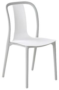 Sada 4 zahradních židlí bílo šedých SPEZIA