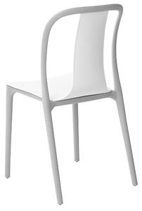 Sada 6 zahradních židlí bílo šedá SPEZIA