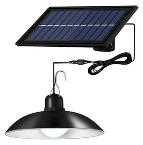 Pronett XJ4623 Solární závěsná LED lampa na zahradu s dálkovým ovládáním, IP44, černá