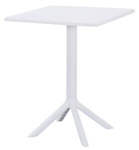 Zahradní stolek Solo PP, venkovní stůl 60 x 60 cm – bílý