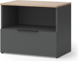 Kredenc Vicco Wido Anthracite/Sonoma 60 x 50 cm s klapkou, Model 57447