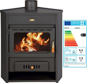 EEK A - Kamna na dřevo Vedoucí kamna Teplovodní kotel Prity AM W12 12+4 kw