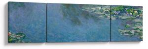 Obraz - Claude Monet, Water Lilies, reprodukce (170x50 cm)