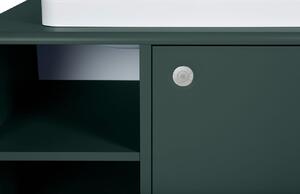 Tmavě zelená lakovaná umyvadlová skříňka Tom Tailor Color Bath II. 62 x 80 cm s umyvadlem