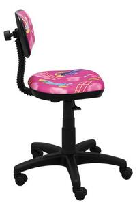 Dětská otočná židle JENNY - PONÍK růžová