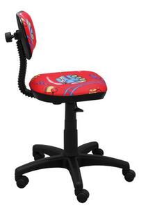 Dětská otočná židle JAMES - VLÁČEK červená