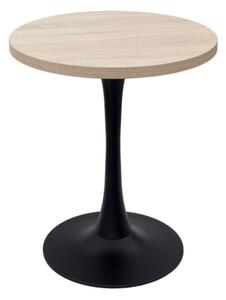 ARP755 Kavárenský barový stůl průměr 68 cm - dub Sonoma