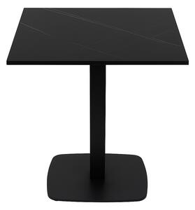 Kavárenský stolek s černou mramorovou deskou, podnož 0966-ARP