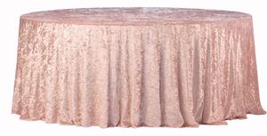 Kulatý ubrus z růžového sametu, průměr 340 cm, luxusní látka Velvet