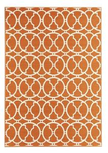 Oranžový venkovní koberec Floorita Interlaced, 160 x 230 cm