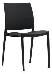 Klasická, Jednoduchá Židle REST v Černé Barvě