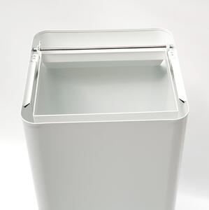 Odpadkový koš na tříděný odpad Caimi Brevetti Centolitri W,100 L,bílý,plné víko