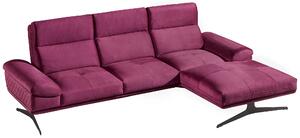 Velká pravá rozkládací rohová sedačka do obývacího pokoje Galaxy Pink