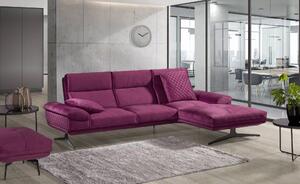 Velká pravá rozkládací rohová sedačka do obývacího pokoje Galaxy Pink